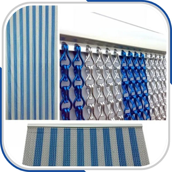 Unique metal Chain link curtains and screens door/window (silver and