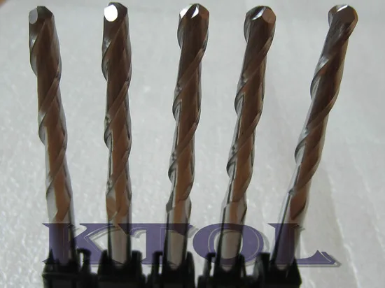 5 шт. 6*42 мм 2 Флейта мяч Nosed Endmill фрезы, карбида гравировальные инструменты для 3D резьба по дереву