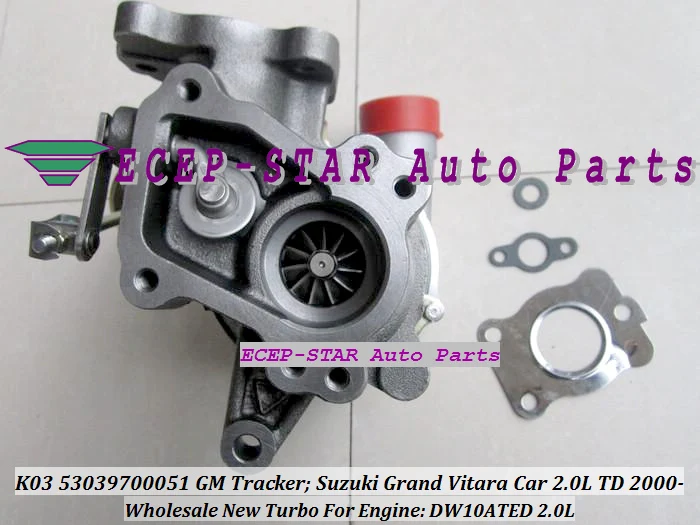 K03 51 53039700051 53039880051 ZY34027010 1390067G00 Turbo для Suzuki Grand Vitara для GM Tracker 2000-08 DW10ATED RHW RHZ 2.0L