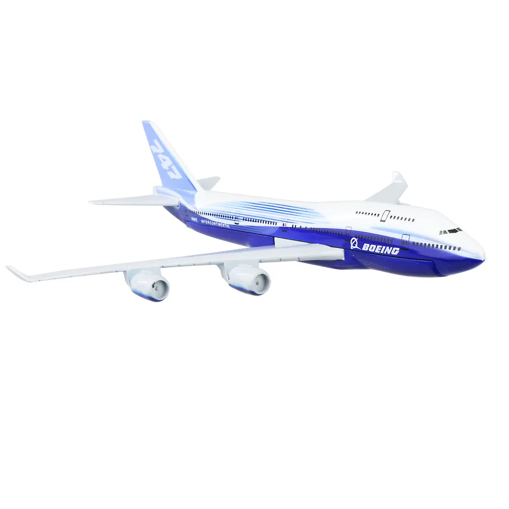 Boeing 747 16 см металлический самолет из сплава модели детский подарок на день рождения Рождественский подарок модели самолета