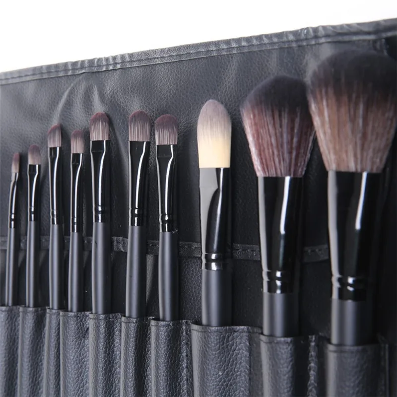 18 шт./компл. Макияж Кисточки набор инструментов, Make-Up Парфюмерия Комплект Шерсть Make Up Кисточки Набор Косметический Тени для век губ Основа для макияжа лица корректоры для лица Расчёски для волос