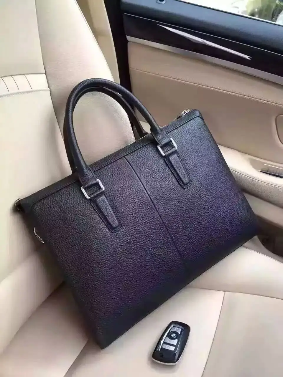 Дизайнер Кошелек Черный Кожаный Портфели Сумки Классический Плеча Сумку Бизнес