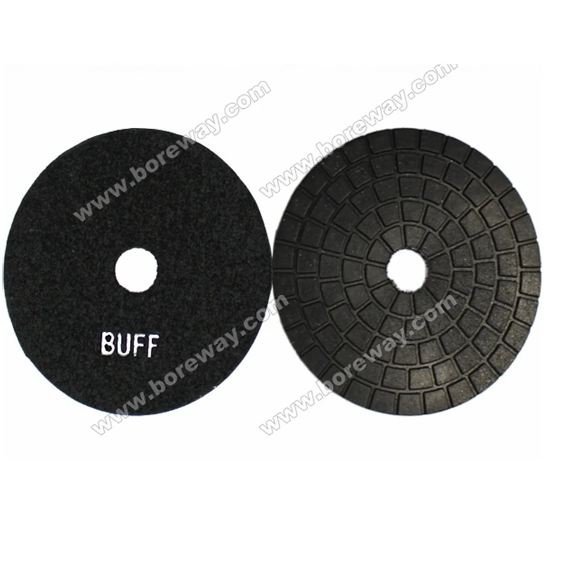 High quality 4inch 100mm black wet buff diamond polishing paddiamond