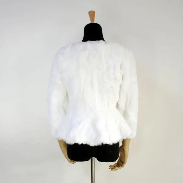 Из меха кролика пальто с мехом женские короткие зимние меховая куртка кроличий мех пальто cusotmized Большие размеры F80