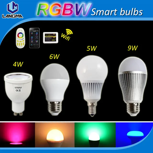 milight rgb w smart led bulb lights color changing brimax lights