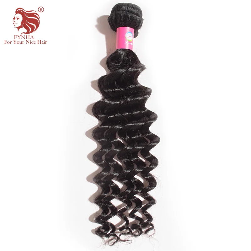 

1pcs/lot Natural Black Deep Wave Virgin Malaysian Hair Weaves Grade 6A Virgin Human Hair Extensions 12-30" Fast Shipping