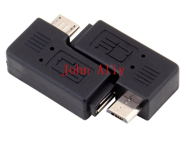 Лидер продаж 9 мм Длинный разъем 90 градусов прямоугольного Micro USB 2.0 5pin мужчин и женщин М до f расширение адаптер