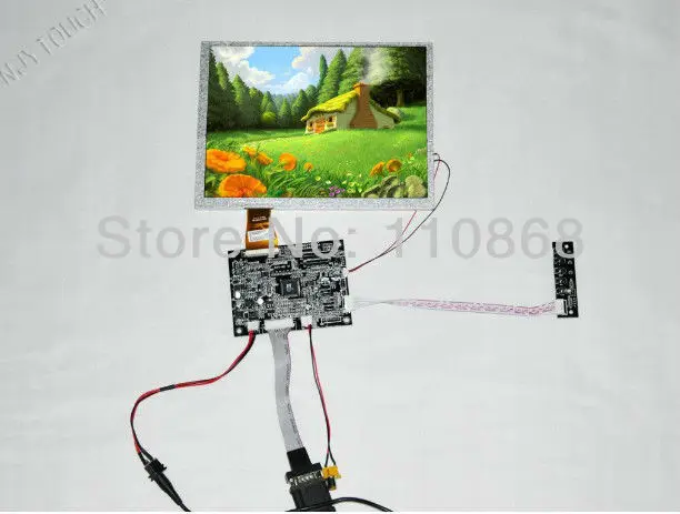 VGA AV ЖК-дисплей плате контроллера KYV-N2 V1 для 10.4 дюймов A104SN03 60 Булавки TTL 800x600 LED 4:3 TFT ЖК-дисплей Бесплатная доставка Булавки g с отслеживанием