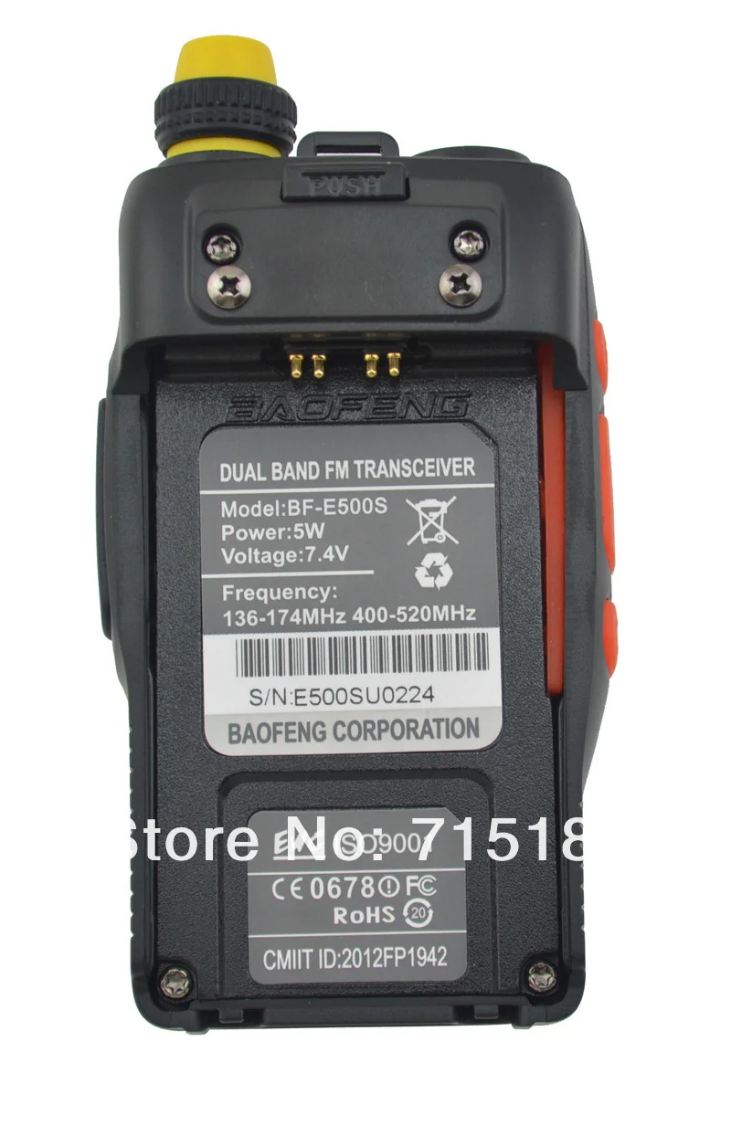 Новинка! Baofeng BF-E500S 136-174 МГц и UHF400-520MHz двухдиапазонный 5 Вт/1 Вт 128CH FM 65-108 МГц с бесплатными наушниками портативное двустороннее радио