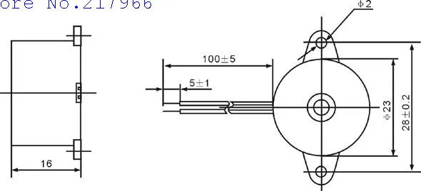 Поставка пьезоэлектрический зуммер STD-2316L непрерывный звуковой зуммер 3-24 в 23*16 мм