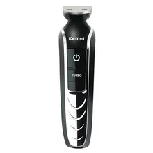 Top quality kemei Waterproof Electric hair clipper shaver beard trimmer nose ear rechargeable cutting haircut kit men face care