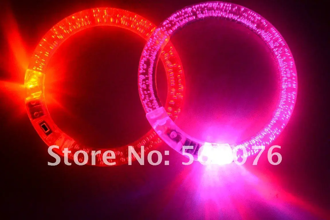Free shipping 50pcs/lot diameter 8.5cm color changing led bracelet light up bracelet for party supplies