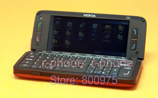 NOKIA E90 мобильный телефон 3g gps Wifi 3.2MP Bluetooth смартфон красный и подарок