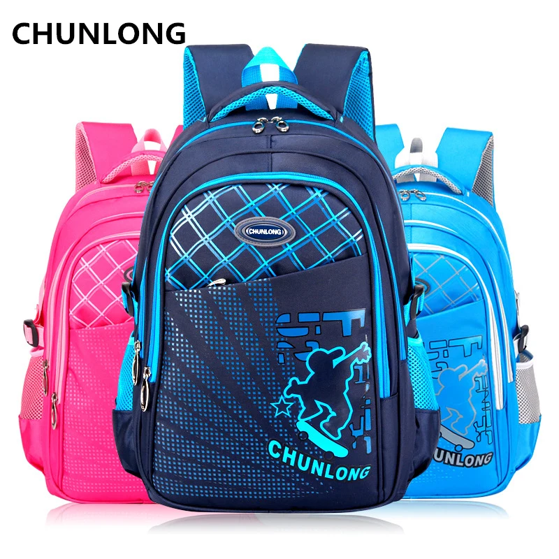 Нейлоновые школьные сумки CHUNLONG для мальчиков. Легкие дышащие нейлоновые рюкзаки