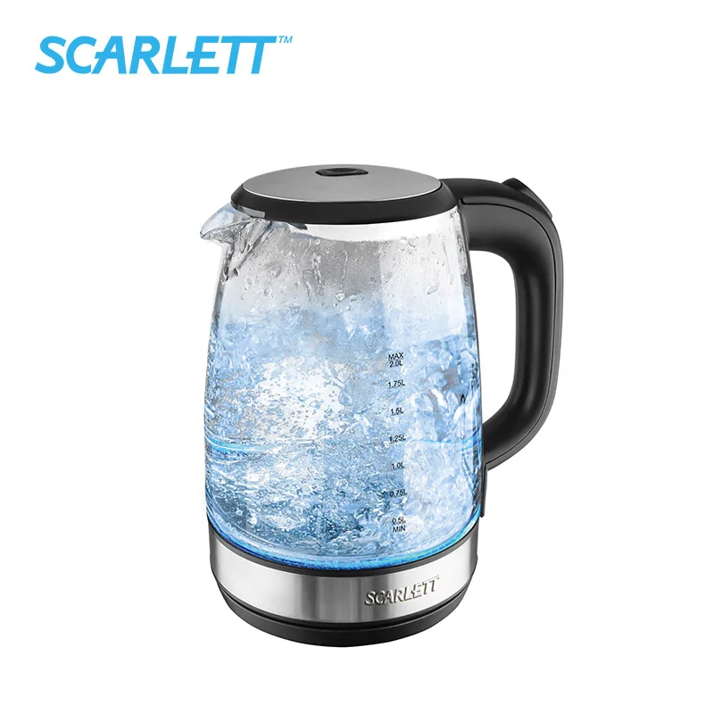 Scarlett SC EK27G16 Electric Kettle Anti dry Protection 2200W Underpan