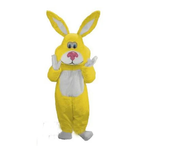 Лидер продаж Желтый Пасхальный кролик праздник Кролик костюм талисмана кролика мультфильм Mascotte наряд костюм EMS sw30