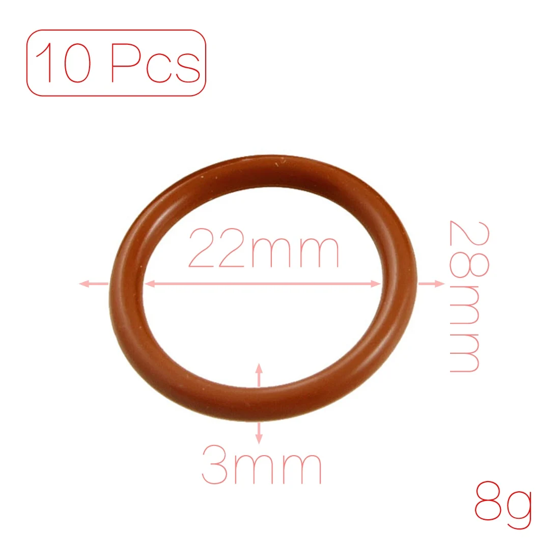 F x10 3mmx22mmx28mm Uxcell 10 шт. 3 мм 5 мм 50 шт. 2 мм Силиконовое уплотнительное кольцо масло уплотнительные шайбы прокладки Красный Id 4 мм 6 мм 12 мм 13 мм 17 мм 22 мм 25 мм - Цвет: F x10 3mmx22mmx28mm