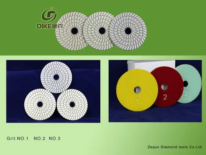 DC-SW3PP01 3 дюймов полировальная площадка 80 мм) Алмазный гибкий, влажный 3 ШАГ ПОЛИРОВКИ, для камня и мрамора