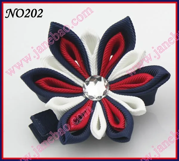 Новые 280 шт. " два слоя Kanzashi цветок заколки моды девушка Bow заколки