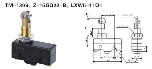 Mirco переключатели Z-15GQ22-B(TM1308), 50 шт./лот
