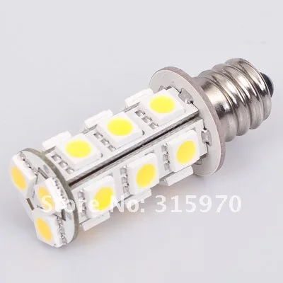 E12 LED auto bulbauto 12VDC white color 18pcs of 5050SMD 3W to repalce halogen 30W
