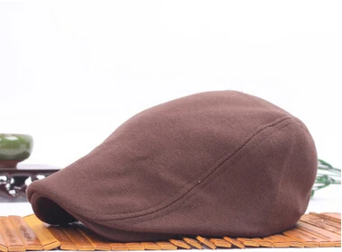 Весенне-осенняя мода джентльмен восьмиугольная кепка газетчика мужские шапки-береты плоская кепка s для мужчин бренд хлопоковый берет шапки для женщин - Цвет: coffee style 2