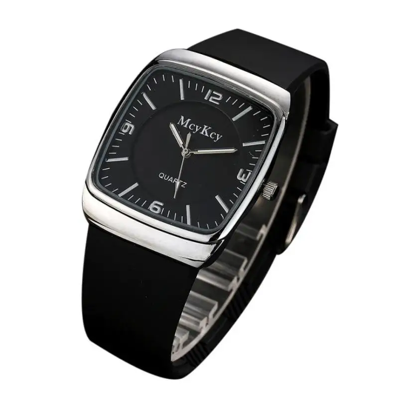

McyKcy Relogio masculino 2017 Waterproof Men's watch Military PU Leather Quartz Army Date Wrist Watches Erkek kol saati #EW