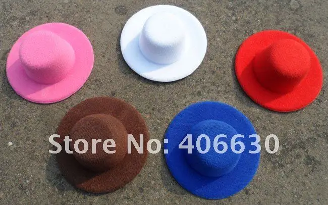 " простой мини Топ фетровая шляпа Головной убор небольшой простой DIY шляпа 50 шт./лот MFF10-00F