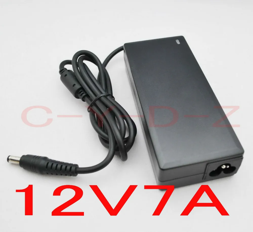20 шт AC/DC 12 V 7A DC 84 W светодиодный адаптер питания зарядное устройство для 5050/3528 SMD светодиодный свет или ЖК-монитор