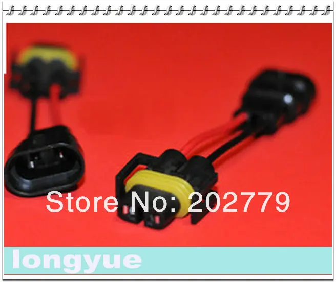 Longyue 2 шт. 9005/9006 до H8/H10/H11 фара Пигтейл plug & play проводов разъем адаптера GTI VW Golf 10 см проволоки