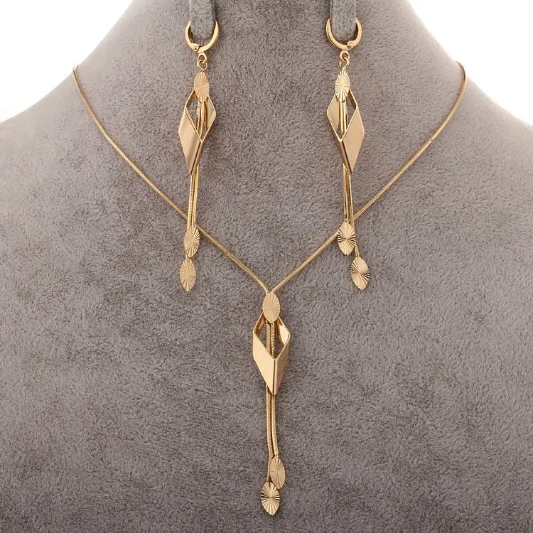Африканский ювелирный набор женский кулон ожерелье серьги золотого цвета женские ювелирные украшения эфиопские ювелирные изделия Conjunto de Joias S0143