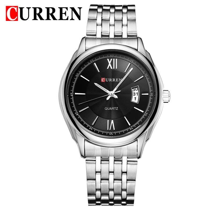 Luxury brand Curren повседневная Кварцевые Часы Мужчины бизнес Мода Спортивные военные