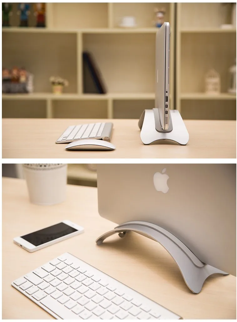 Алюминиевый Настольный дисплей стойки для Macbook Air Macbook Pro