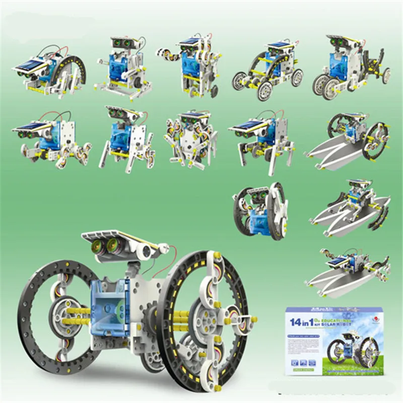 Năng lượng mặt trời robot Lắp Ráp robotech model kit Năng Lượng Mặt Trời đồ chơi Khoa Học nhỏ đồ chơi sáng tạo món quà mới lạ robotica educativa