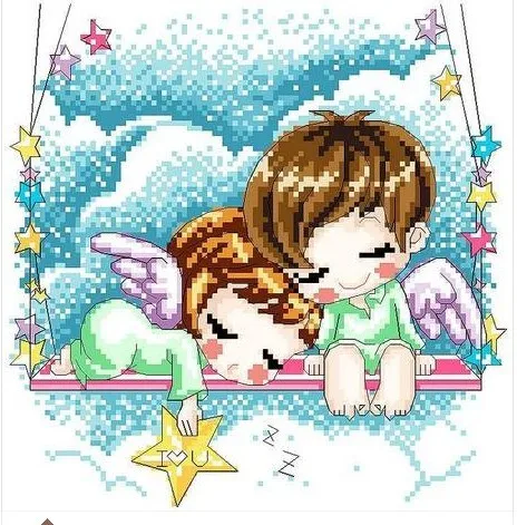 Вышивка пакет Topgrade наборы вышивки крестом Dream Angel
