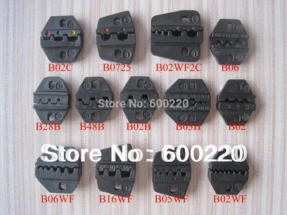 

Crimping Die sets for DN,HS,L series Hand Crimper Replaceable crimping die set