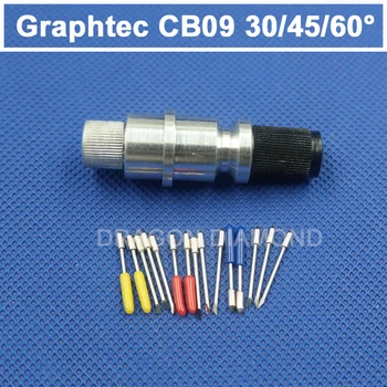 

1pcs Graphtec CB09 Vinyl Plotter Machine Sticker cutting blade holder and 15pcs Graphtec CB09 blades 30/45/60 degree each 5pcs