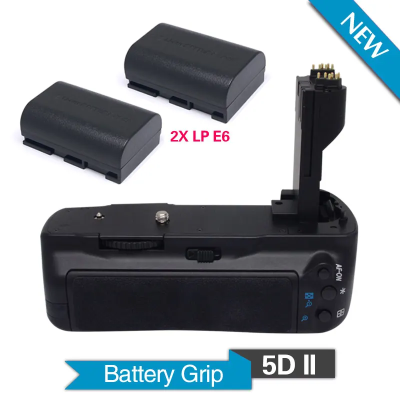Meike MK-5D II Vertical Battery Grip with 2pcs LP-E6 batteries for Canon EOS 5D Mark II DSLR Camera as BG-E6 Meike MK-5D II Vertical Battery Grip with 2pcs LP-E6 batteries for Canon EOS 5D Mark II DSLR Camera as BG-E6