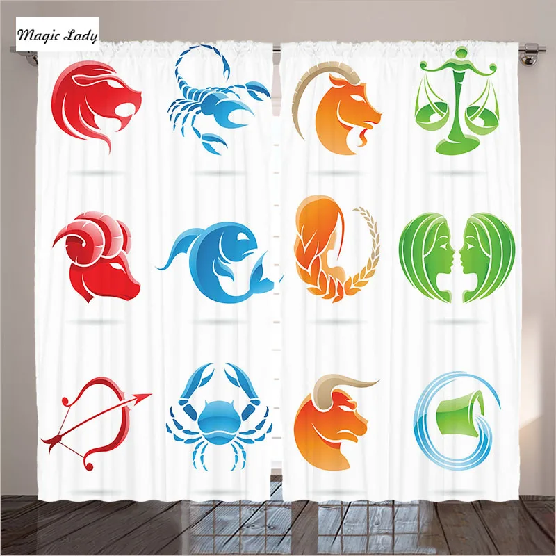 Decoration Accessories Curtains Living Room Bedroom Astrology Zodiac