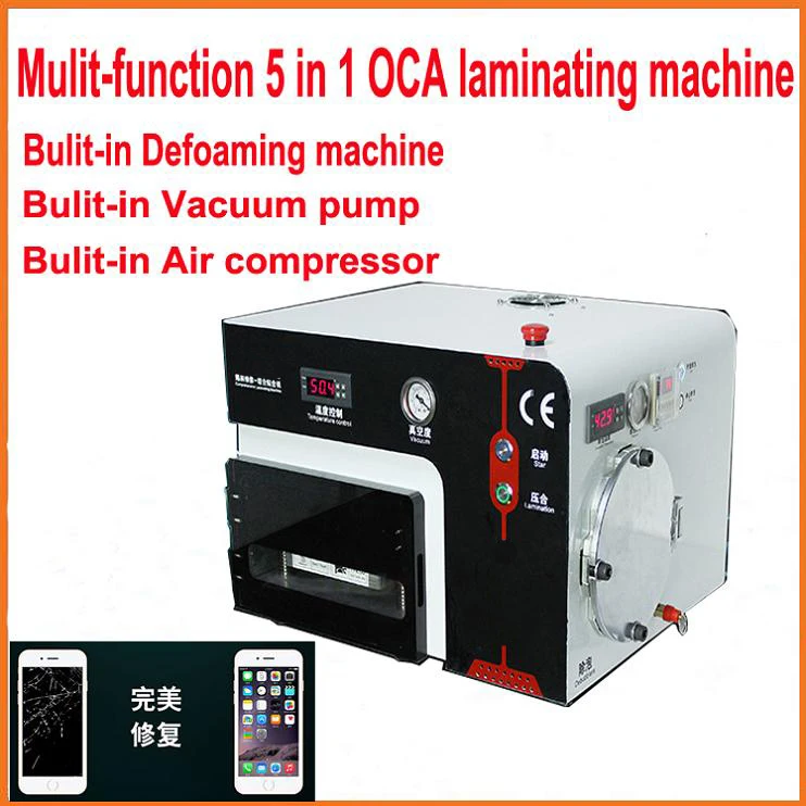 5 In 1 Oca Laminating Machine Builtin Vacuum Pump Air Compressor