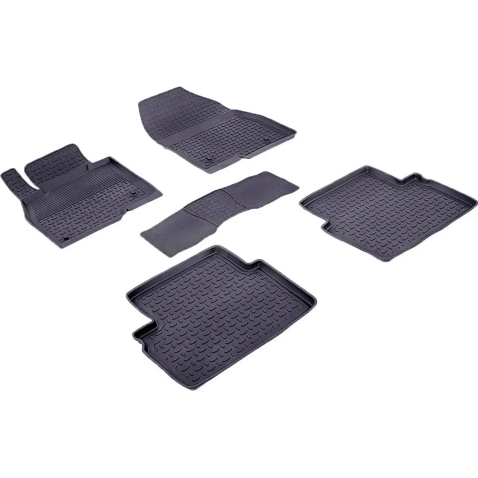 Резиновые коврики для Mazda 3 BM (2013 2018) с высокими бортиками (Seintex 85085)|rubber floor mat|floor