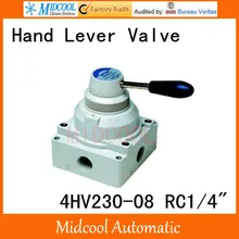 4HV230-08 ручной реверсивный клапан 4 способа 2 положения вентиляции роторный клапан порт RC1/" ручной клапан
