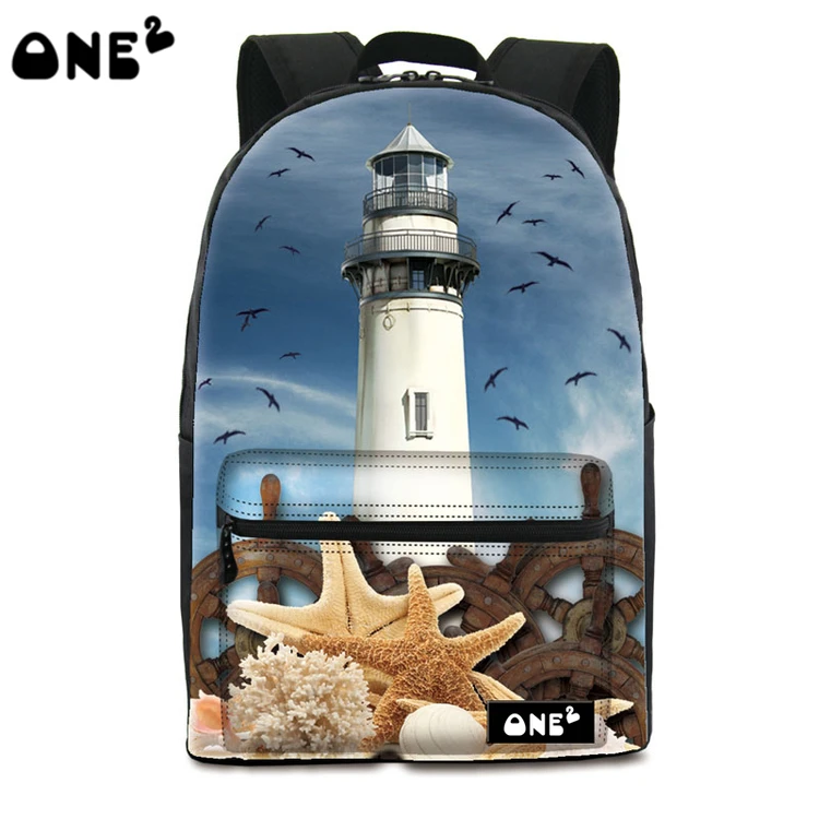 ONE2 дизайн красивый узор Дети Школьного Рюкзака экспорта Брендовые женские nylon