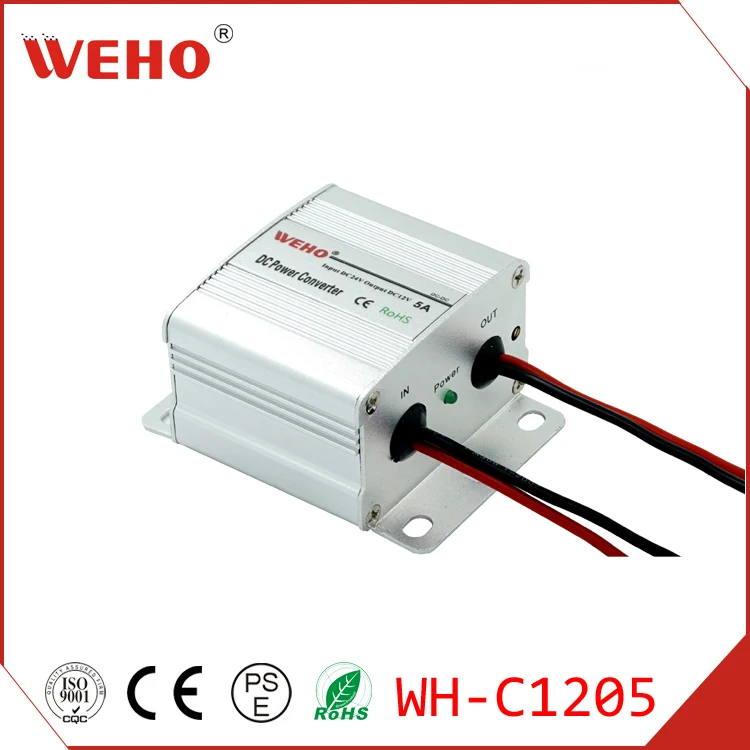 

(WH-C1205)ce rohs approved 60w power converter 24v dc to 12v dc 5a dc/dc converter