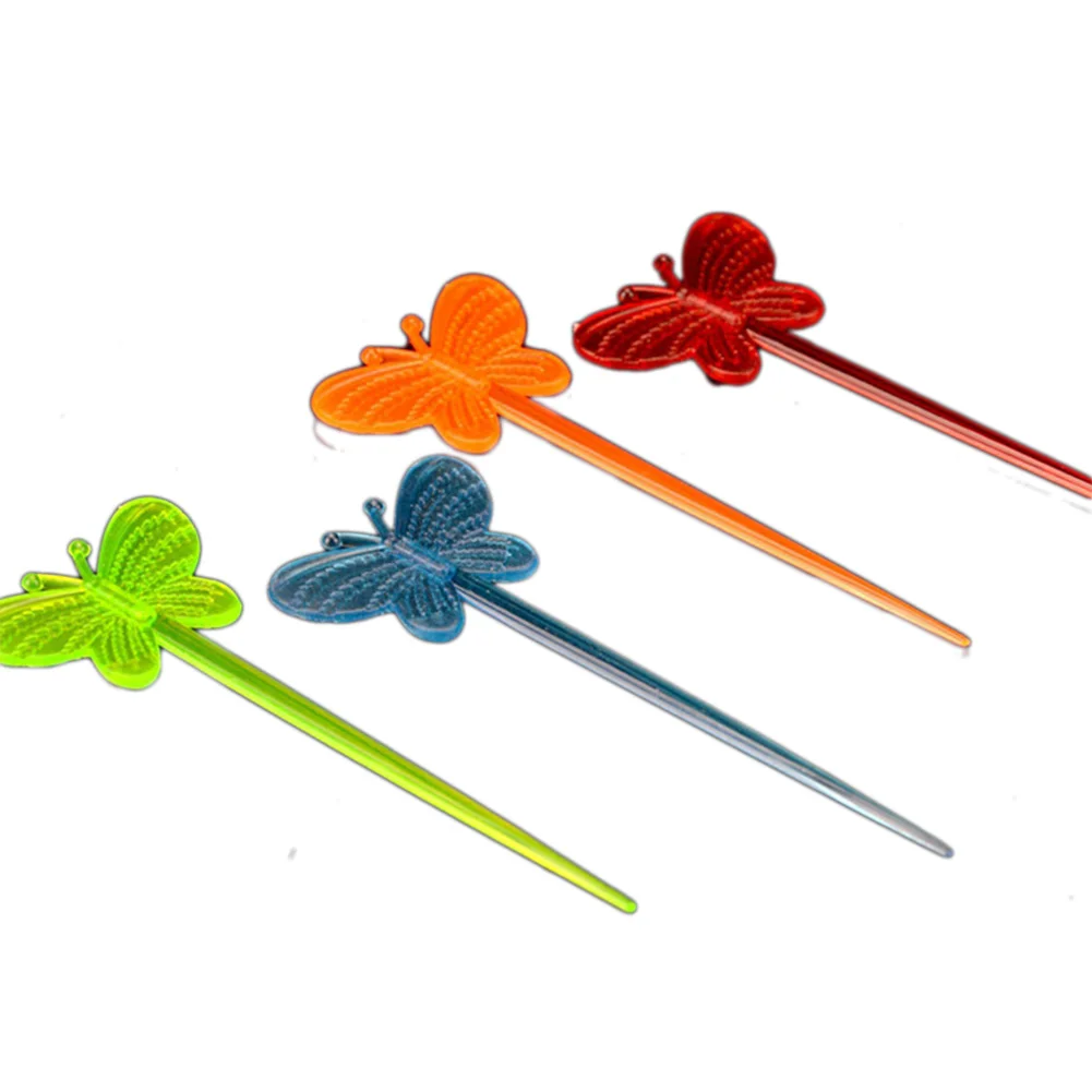 200pcs! New butterfly craft fruit toothpick interesting dessert