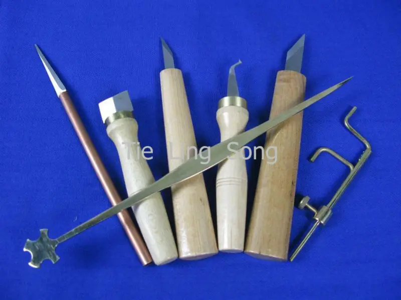 Новые 7 шт. различные инструменты для ремонта скрипки саундпост сеттер установка