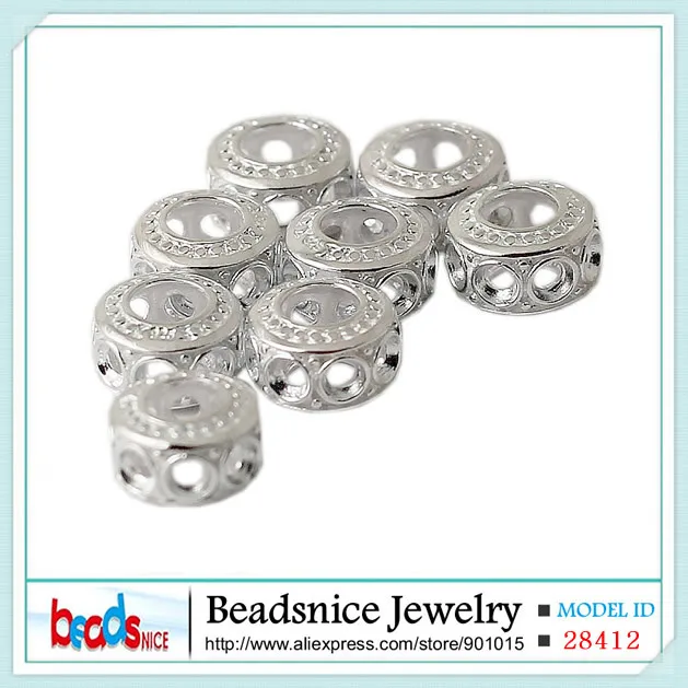 Beadsnice ID28412 чистый 925 серебряный полый разделитель серебряные бусины новые европейские бусины ручной работы на продажу
