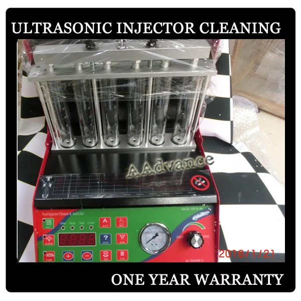 

6 Cylinder Version Fuel Injector Testing & Ultrasonic Cleaning Machine
