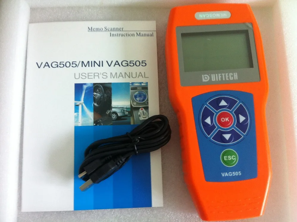 Горячая VAG Диагностический сканер для Audi VW Seat Skoda, Мини OBD2 Memoscan VAG505 код ридер Памятка инструмент