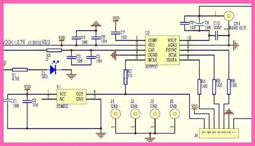 Купить Генератор ad9833 УДК ad9833 dds схема + синхронизации программа ...